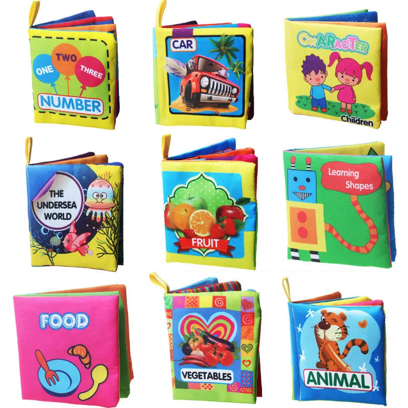 9pcs/set Newborn Baby Intelligence Development Cloth Book Soft 8 Pages Picture Early Learning Educational Book for 0-12 Months B
9pcs/set Newborn Baby Intelligence Development Cloth Book Soft 8 Pages Picture Early Learning Educational Book for 0-12 Months B