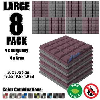 Arrowzoom 8 pcs 19.6" x 19.6" x 1.9" Color Combination Hemisphere Grid Tile Studio Sound Absorbing Panel Acoustic Foam Treatment
Arrowzoom 8 pcs 19.6" x 19.6" x 1.9" Color Combination Hemisphere Grid Tile Studio Sound Absorbing Panel Acoustic Foam Treatment