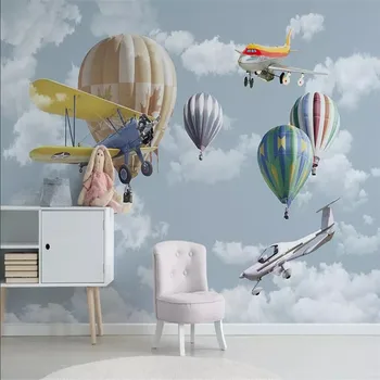 Nordic minimalist hand-painted cartoon aircraft balloon children's room background wall manufacturers wholesale wallpaper mural
Nordic minimalist hand-painted cartoon aircraft balloon children's room background wall manufacturers wholesale wallpaper mural