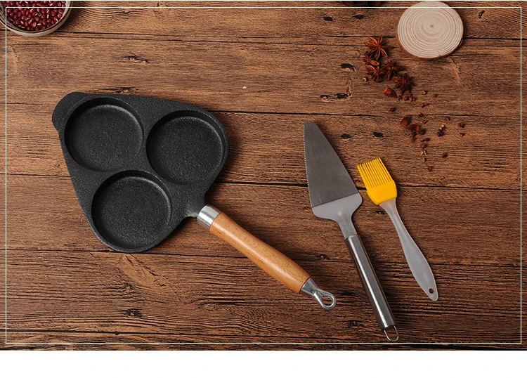 Cast iron pot fried eggs three deepen thicken non stick stickless pan mold electromagnetic oven universal egg burger
Cast iron pot fried eggs three deepen thicken non stick stickless pan mold electromagnetic oven universal egg burger