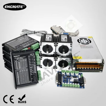 4 Axis Controller Kit Nema23 1.32N.m Stepper Motor & ENGMATE Stepper Driver
4 Axis Controller Kit Nema23 1.32N.m Stepper Motor & ENGMATE Stepper Driver