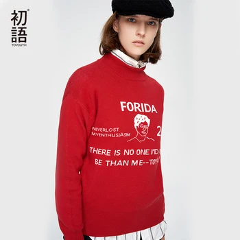 Toyouth Loose Letter Women Sweater Korean O-Neck Striped Sweater Long Sleeve Knitted Pullover Harajuku Female Tops Jersey Mujer
Toyouth Loose Letter Women Sweater Korean O-Neck Striped Sweater Long Sleeve Knitted Pullover Harajuku Female Tops Jersey Mujer