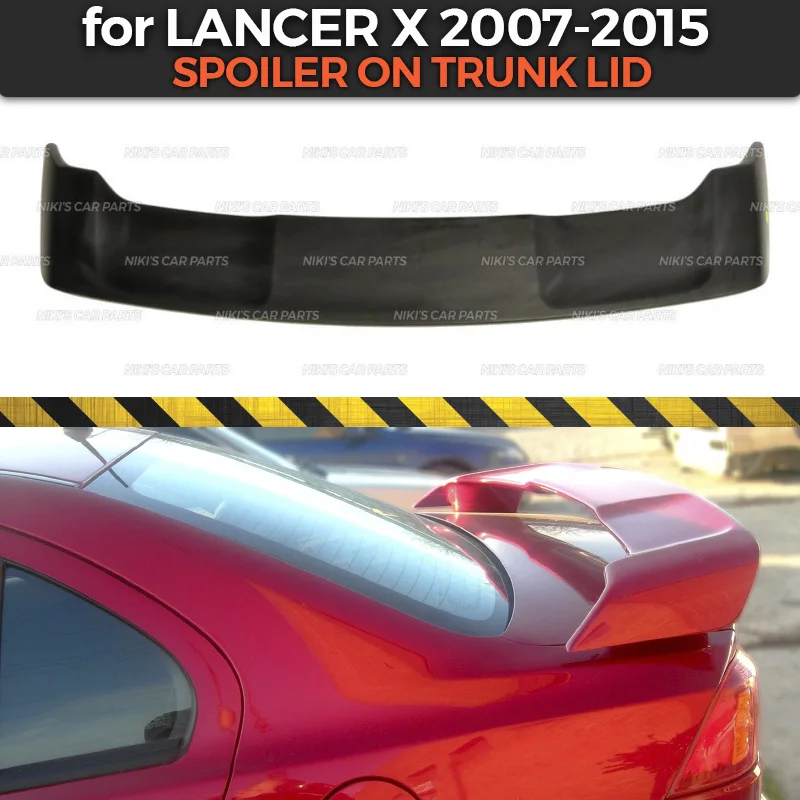 Spoiler for Mitsubishi Lancer X 2007-2015 ABS plastic classic style aero wing dynamic molding decoration car styling tuning
Spoiler for Mitsubishi Lancer X 2007-2015 ABS plastic classic style aero wing dynamic molding decoration car styling tuning