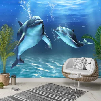 Else Tropical Blue Sea Swimming Dolphins 3d Photo Cleanable Fabric Mural Home Decor living Room Bedroom Background Wallpaper
Else Tropical Blue Sea Swimming Dolphins 3d Photo Cleanable Fabric Mural Home Decor living Room Bedroom Background Wallpaper