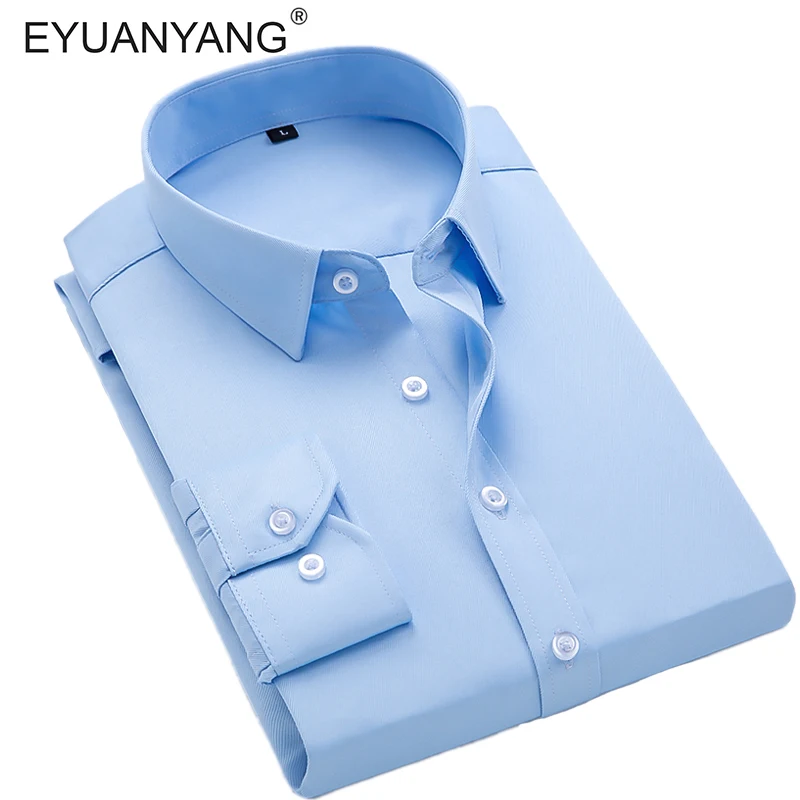 EYUANYANG Shirt Men Clothes Solid color Long Sleeves Mens Dress Shirts Camisa Masculina Spring Brand Casual Male business Shirt
EYUANYANG Shirt Men Clothes Solid color Long Sleeves Mens Dress Shirts Camisa Masculina Spring Brand Casual Male business Shirt