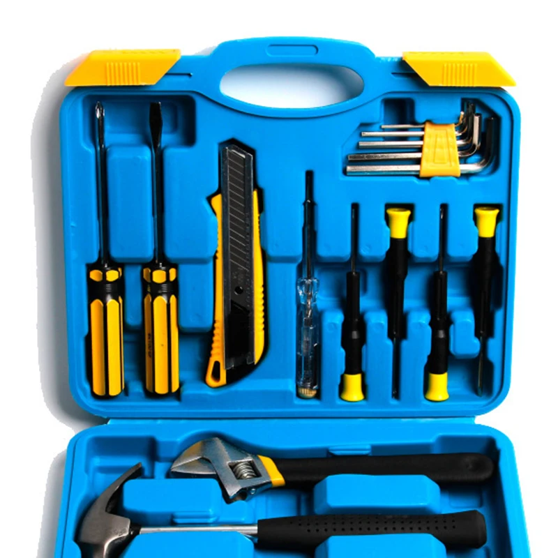 18pcs Multifunctional Car Repair Tool Kits Screwdriver Wrench Hammer Pliers Combination Household Set Hardware Tool Box
18pcs Multifunctional Car Repair Tool Kits Screwdriver Wrench Hammer Pliers Combination Household Set Hardware Tool Box