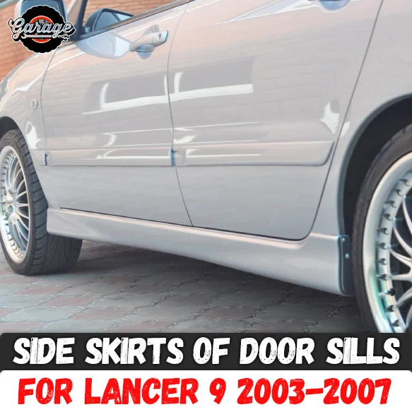 Side skirts for Mitsubishi Lancer 9 2003-2007 of door sills ABS plastic pads body kit car tuning styling exterior 1 set / 2 pcs
Side skirts for Mitsubishi Lancer 9 2003-2007 of door sills ABS plastic pads body kit car tuning styling exterior 1 set / 2 pcs