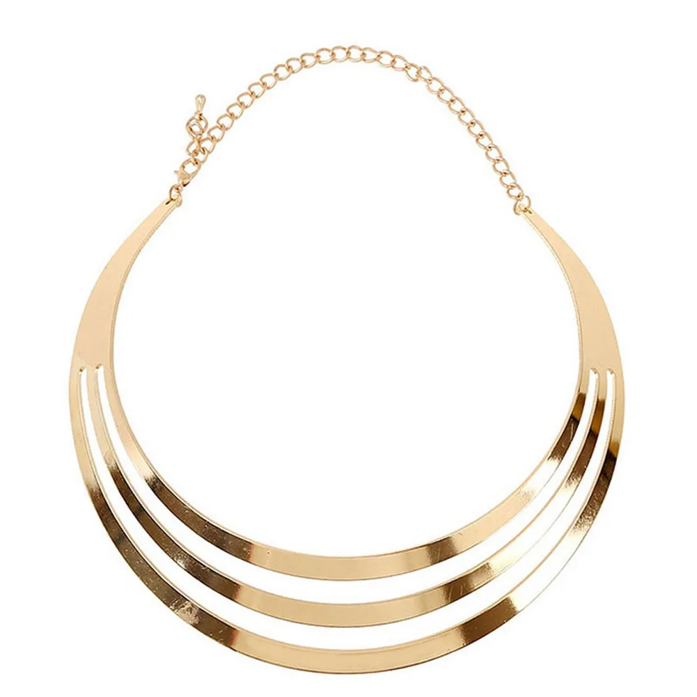 3 Layers Gold And Silver Color Exaggerating Round Choker Necklace For Women Fashion Jewelry Punk Statement Necklace Collier
3 Layers Gold And Silver Color Exaggerating Round Choker Necklace For Women Fashion Jewelry Punk Statement Necklace Collier