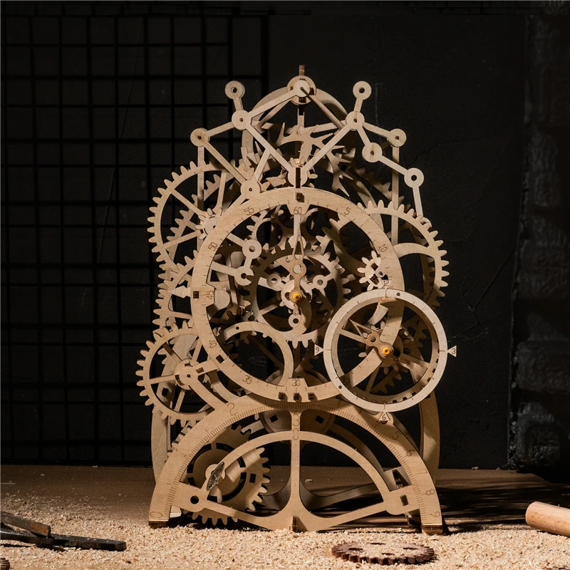 Robotime DIY Wooden Vintage Desk Pendulum Clock Decoration Mechanical Gears Crafts Home Table Accessories for Kids Room LK501
Robotime DIY Wooden Vintage Desk Pendulum Clock Decoration Mechanical Gears Crafts Home Table Accessories for Kids Room LK501