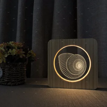 Snail's shell shape Wooden acrylic lights warm white lights birthday gift for kids Accept customization support dropshipping
Snail's shell shape Wooden acrylic lights warm white lights birthday gift for kids Accept customization support dropshipping