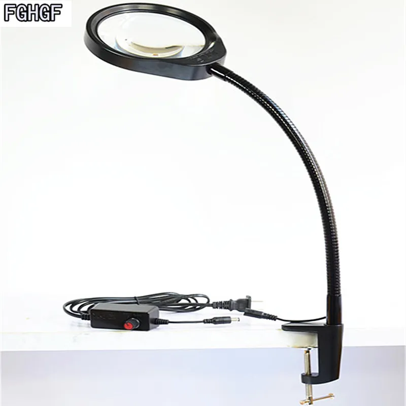 FGHGF PD-032A Desktop Magnifier With LED Light Clip Fixing Adjustable Brightness protects Eyes Microcarving Beauty Dentist Tools
FGHGF PD-032A Desktop Magnifier With LED Light Clip Fixing Adjustable Brightness protects Eyes Microcarving Beauty Dentist Tools