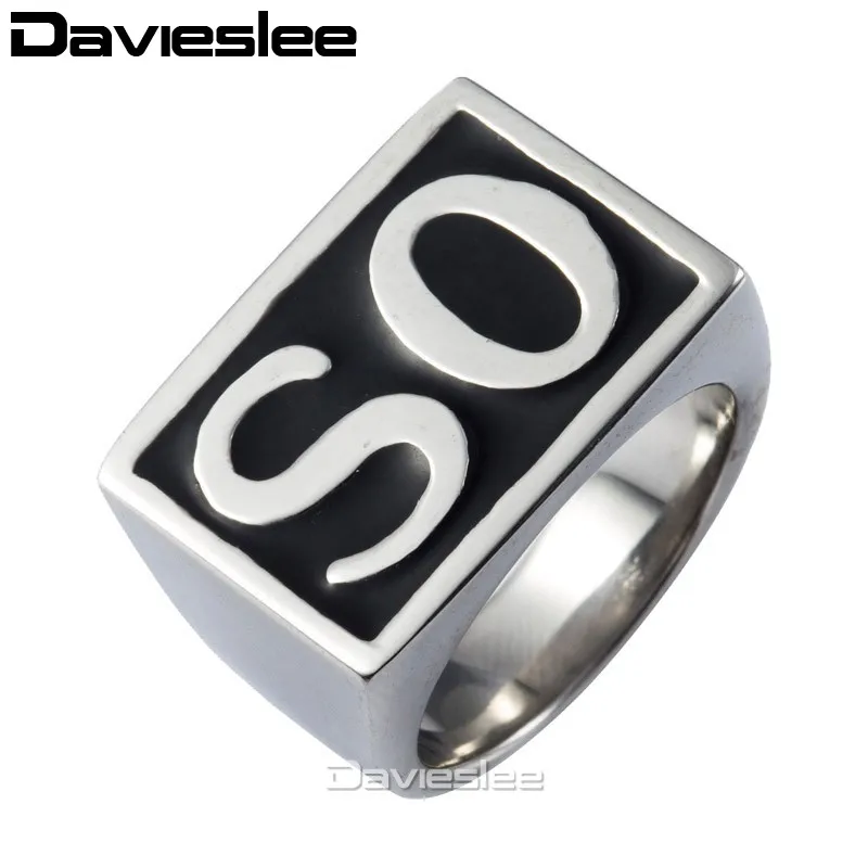 Rock N' Roll Punk Black Silver Tone Carved Letter "SO" Mens Boys 316L Stainless Steel Signet Ring Wholesale Jewelry LHR183
Rock N' Roll Punk Black Silver Tone Carved Letter "SO" Mens Boys 316L Stainless Steel Signet Ring Wholesale Jewelry LHR183