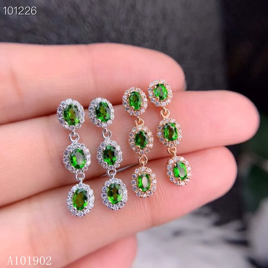 KJJEAXCMY Supporting detection 925 sterling silver inlaid natural diopside gemstone ladies luxury stud earrings support detectio
KJJEAXCMY Supporting detection 925 sterling silver inlaid natural diopside gemstone ladies luxury stud earrings support detectio