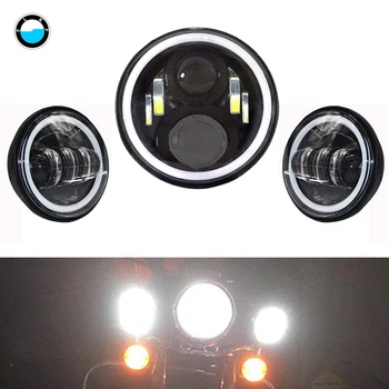 7" 60W LED Projector Headlight Hi/Low with DRL and 4.5" Passing Auxiliary Fog Lights For motorcycle Electra Glide.
7" 60W LED Projector Headlight Hi/Low with DRL and 4.5" Passing Auxiliary Fog Lights For motorcycle Electra Glide.
