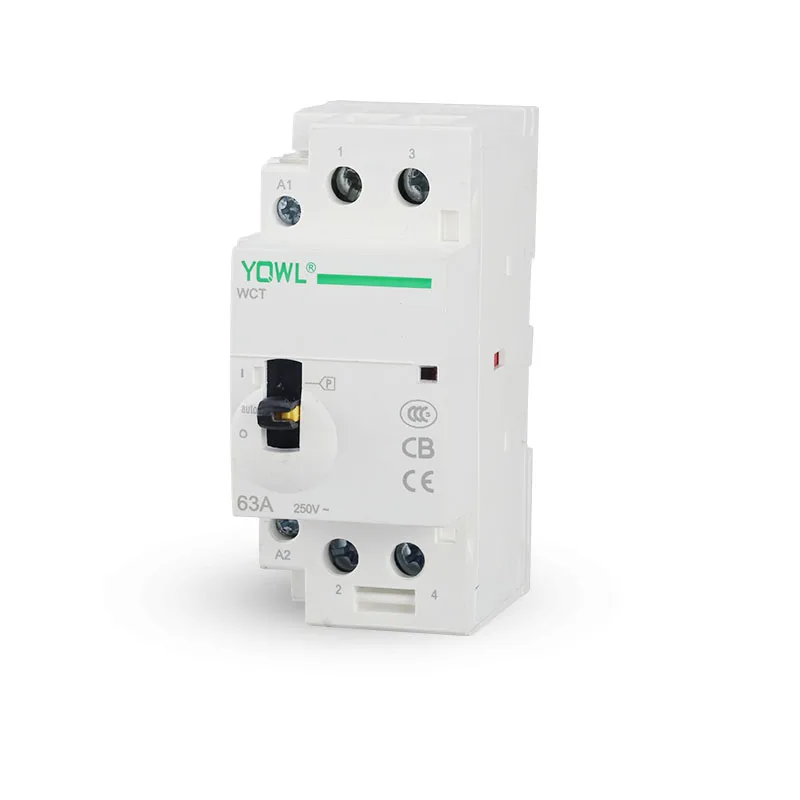 2P 63A 24V/110V/230V 50/60HZ Din rail Household Manual Control AC Contactor 2NO 2NC 1NC+1NO With On Off Switch
2P 63A 24V/110V/230V 50/60HZ Din rail Household Manual Control AC Contactor 2NO 2NC 1NC+1NO With On Off Switch
