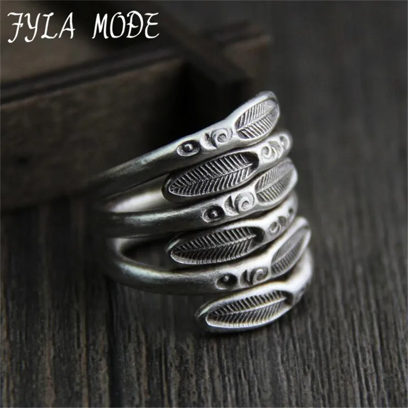 Fyla Mode 100% 999 Silver Sterling Feather Ring for Women/Men High Quality Open Wedding Jewelry 23mm 14.60G WT078
Fyla Mode 100% 999 Silver Sterling Feather Ring for Women/Men High Quality Open Wedding Jewelry 23mm 14.60G WT078