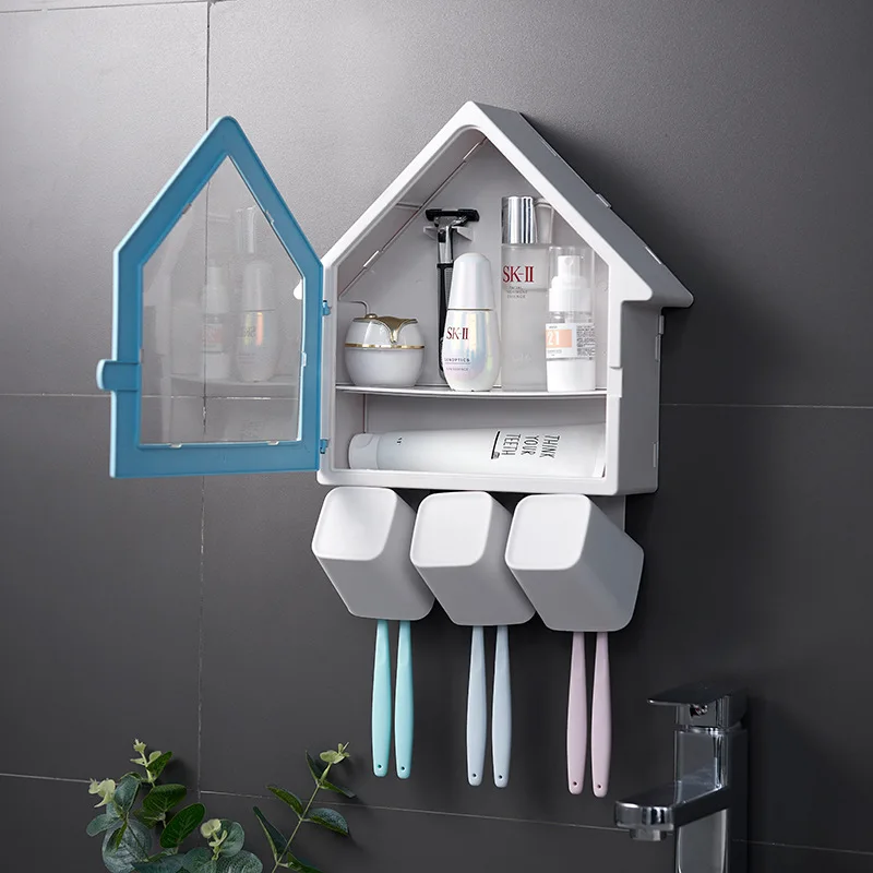 Creative multiple functions with cup Toothbrush holder waterproof bathroom accessories durable home Mount Rack Bathroom Tool Set
Creative multiple functions with cup Toothbrush holder waterproof bathroom accessories durable home Mount Rack Bathroom Tool Set