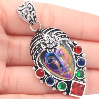 SheCrown Special Big 16.4g Flower Goddess Rainbow Titanium Face Ruby, Emerald, Tanzanite Gift Silver Pendant 57x28mm
SheCrown Special Big 16.4g Flower Goddess Rainbow Titanium Face Ruby, Emerald, Tanzanite Gift Silver Pendant 57x28mm