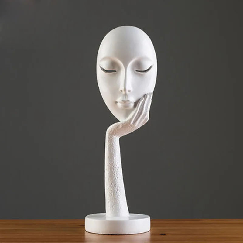 Resin lady face mask thinking figurines bar vintage statue home decor crafts room decoration objects office Retro model figurine
Resin lady face mask thinking figurines bar vintage statue home decor crafts room decoration objects office Retro model figurine