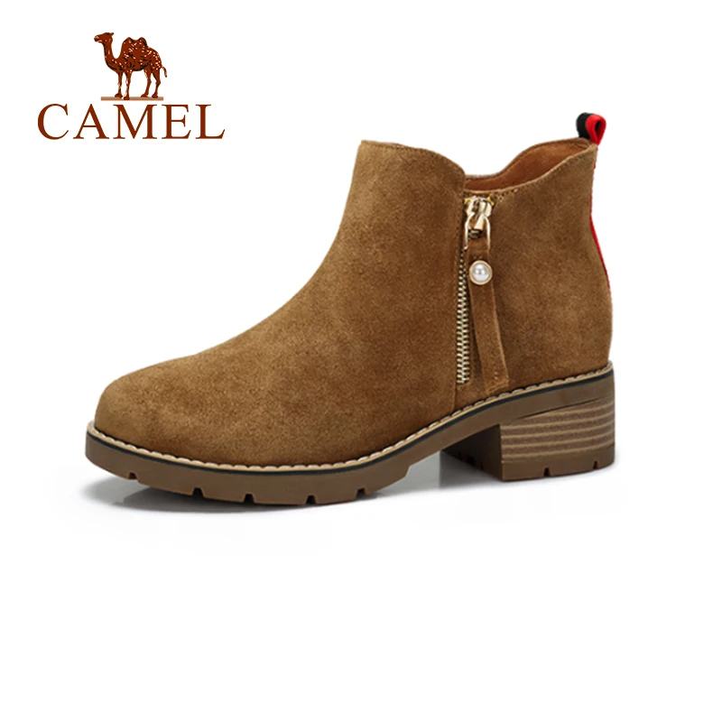 CAMEL Women Winter Short Boots Korean Style Low Thick Heel Round Head Short Boots Shoes Women Non-slip Comfortable Shoes
CAMEL Women Winter Short Boots Korean Style Low Thick Heel Round Head Short Boots Shoes Women Non-slip Comfortable Shoes