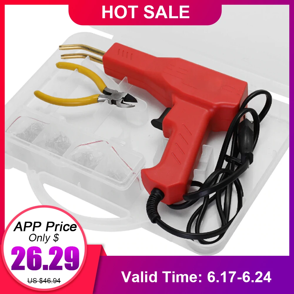 Plastics Welder Garage Tools Hot Staplers Machine Staple PVC Repairing Machine Car Bumper Repairing Hot Stapler Soldering Iron
Plastics Welder Garage Tools Hot Staplers Machine Staple PVC Repairing Machine Car Bumper Repairing Hot Stapler Soldering Iron