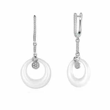 Wholesale Good Price And High Quality White Round Ceramic 925 Sterling Silver Earring
Wholesale Good Price And High Quality White Round Ceramic 925 Sterling Silver Earring