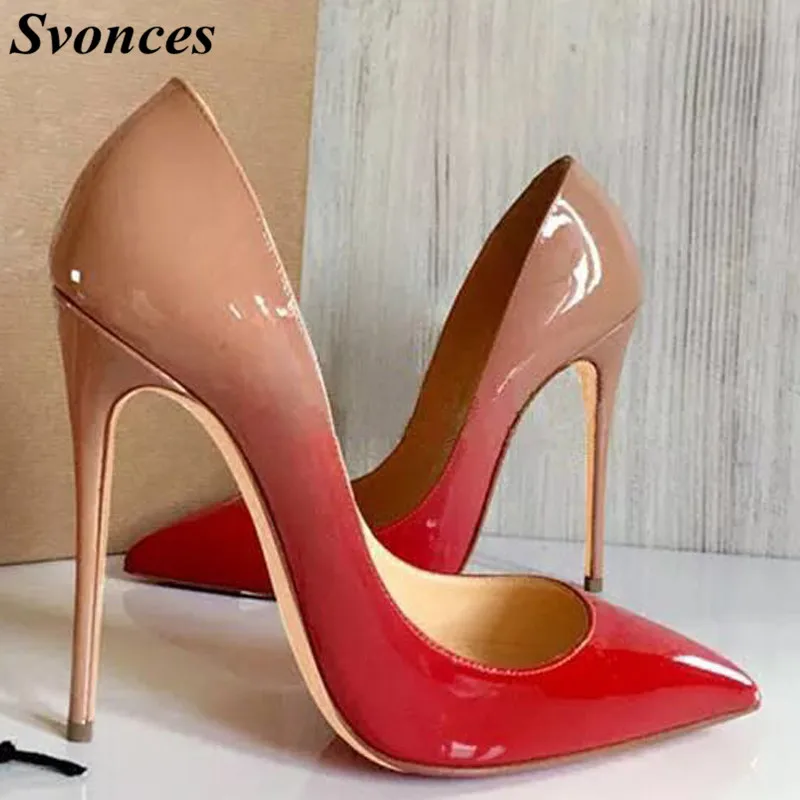 

So Kate Nude Shoes Women Sexy Pointed High Heels Gradient Color Italian Stiletto Ladies Evening Party Pumps 12cm 10cm 8cm