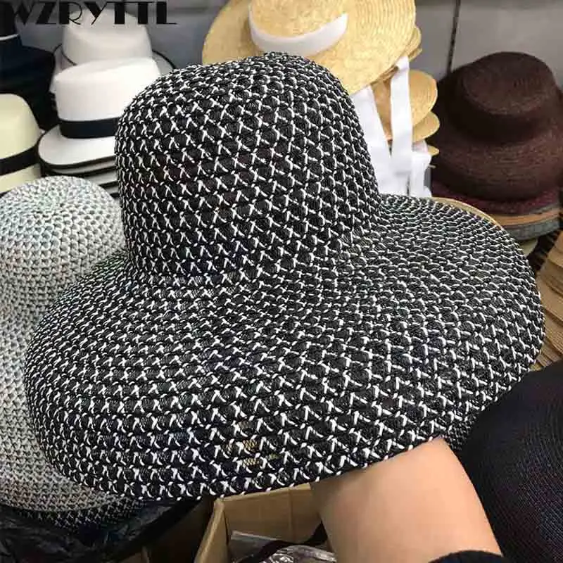 2019 New Women Beach Hat Wide Brim Straw Hat Anti UV UPF50 Floppy Sun Hat Cap Foldable Summer Hat Kentucky Derby Breathe Freely
2019 New Women Beach Hat Wide Brim Straw Hat Anti UV UPF50 Floppy Sun Hat Cap Foldable Summer Hat Kentucky Derby Breathe Freely