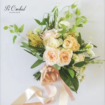 PEORCHID Gorgeous Bridal Bouquets Spring & Summer Artificial Brides Bouquet Wedding Flowers For Bridesmaid Hand Holding Flowers
PEORCHID Gorgeous Bridal Bouquets Spring & Summer Artificial Brides Bouquet Wedding Flowers For Bridesmaid Hand Holding Flowers