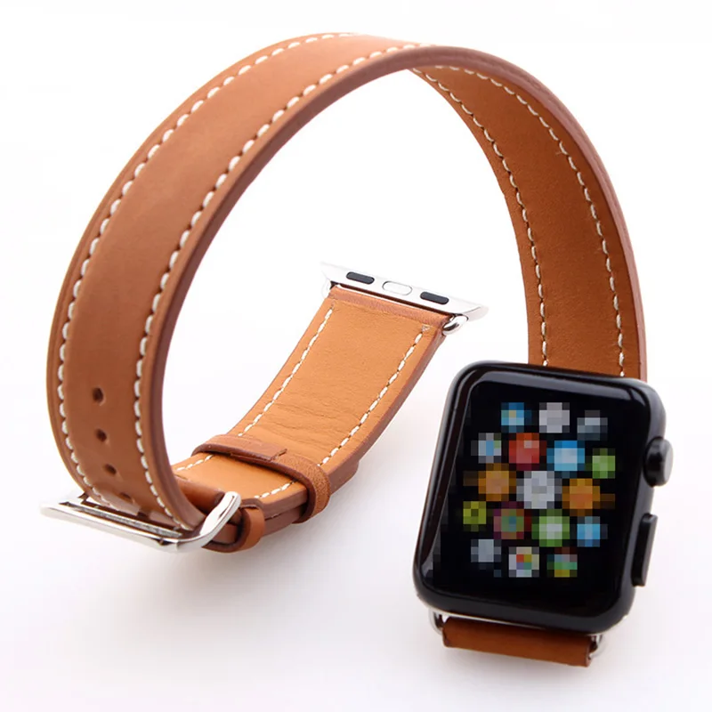 Ремешок женский из натуральной кожи 38/42 мм|genuine leather strap|leather strapdouble tour |