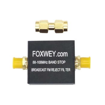 

RF filter Broadcast FM Band Stop Filter |88 - 108 MHz FM Trap| FM band reject filter for SDR RX lowers noise AM, CW, FM, SSB