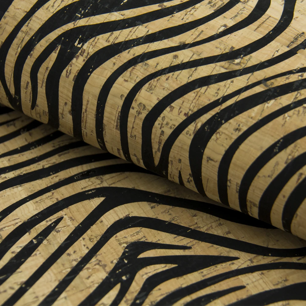PORTUGAL cork fabric Zebra pattern Cork leather Vegan waterproof Abrasion resistance fabric COF-170 
PORTUGAL cork fabric Zebra pattern Cork leather Vegan waterproof Abrasion resistance fabric COF-170