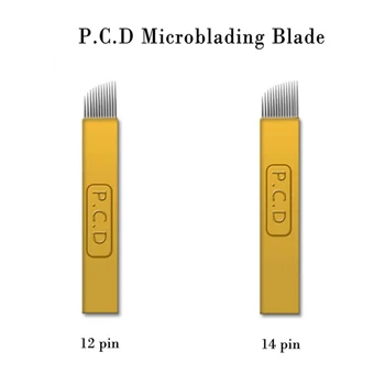 100pcs PCD 12pin 14pin Microblading Permanent Makeup Eyebrow Tattoo Blade For 3D Embroidery Manual Tattoo Pen hard blade 
100pcs PCD 12pin 14pin Microblading Permanent Makeup Eyebrow Tattoo Blade For 3D Embroidery Manual Tattoo Pen hard blade