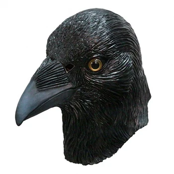 Animal Mask Handmade Full Head Realistic Black Crow Latex Mask for Masquerade Decoration Bird
Animal Mask Handmade Full Head Realistic Black Crow Latex Mask for Masquerade Decoration Bird