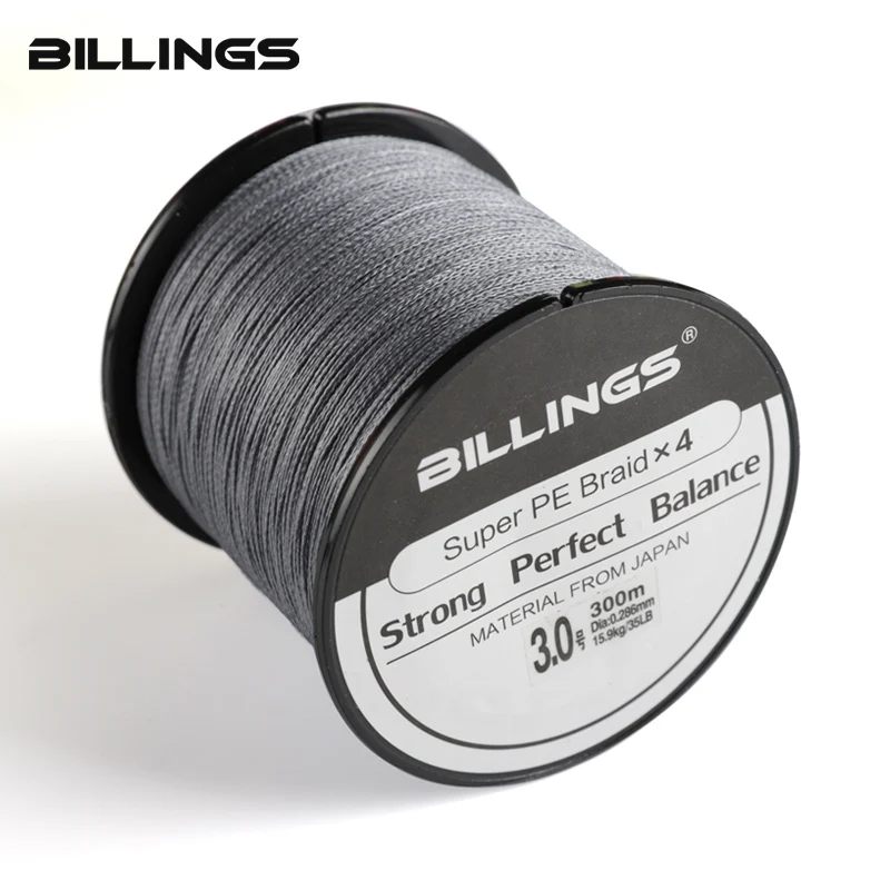 300M BILLINGS Brand TriPoseidon Series 330Yards PE Braided Fishing Line 4 Stands 8LB 10LB 20LB 60LB Multifilament Fishing Line
300M BILLINGS Brand TriPoseidon Series 330Yards PE Braided Fishing Line 4 Stands 8LB 10LB 20LB 60LB Multifilament Fishing Line