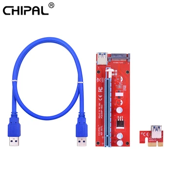 CHIPAL 10PCS Red VER007S PCI-E 1X to 16X Riser Card PCIE Extender 0.6M USB3.0 DATA Cable SATA Molex Power Supply for BTC Mining
CHIPAL 10PCS Red VER007S PCI-E 1X to 16X Riser Card PCIE Extender 0.6M USB3.0 DATA Cable SATA Molex Power Supply for BTC Mining