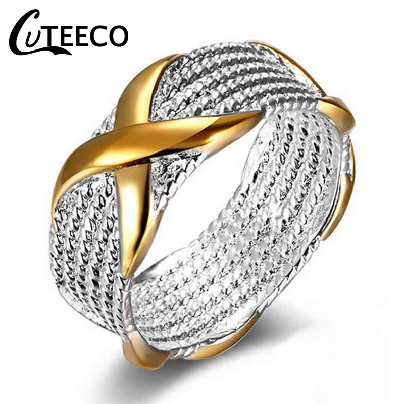 CUTEECO 2019 New Arrivals Hot Fashion women's Ring Gold Silver Color X Stereo Surround Ring For Women Jewelry Gift
CUTEECO 2019 New Arrivals Hot Fashion women's Ring Gold Silver Color X Stereo Surround Ring For Women Jewelry Gift