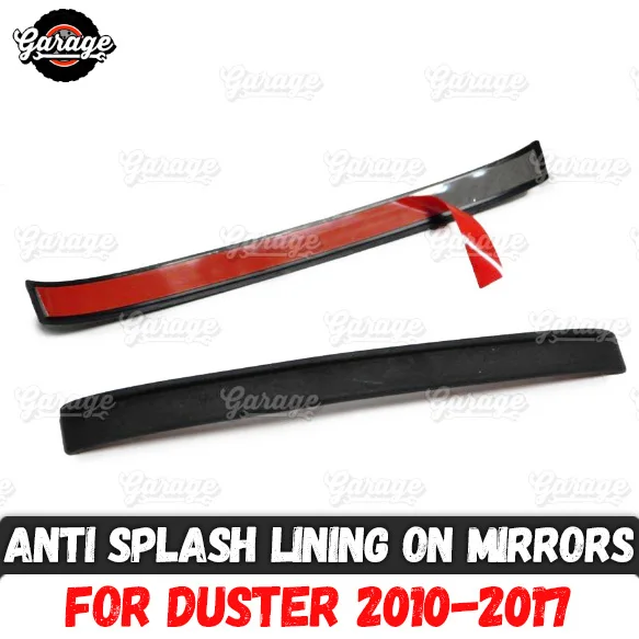 Anti-splashes lining for Renault / Dacia Duster 2010-2017 on mirrors 1 set / 2 pcs ABS plastic accessories car styling tuning
Anti-splashes lining for Renault / Dacia Duster 2010-2017 on mirrors 1 set / 2 pcs ABS plastic accessories car styling tuning