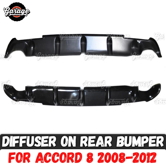 Diffuser case for Honda Accord 8 2008-2012 of rear bumper ABS plastic two pipes pad body kit accessories car tuning styling
Diffuser case for Honda Accord 8 2008-2012 of rear bumper ABS plastic two pipes pad body kit accessories car tuning styling