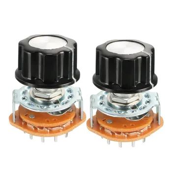UXCELL 2PCS 1/3 Pole 4/12 Throw Single Deck Band Channel Rotary Switch Selector with Black Plastic Knob for Electronic Devices
UXCELL 2PCS 1/3 Pole 4/12 Throw Single Deck Band Channel Rotary Switch Selector with Black Plastic Knob for Electronic Devices
