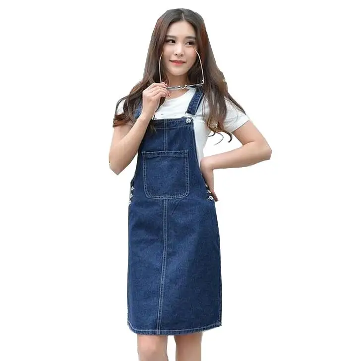 New women denim dress sundress dress spring summer solid color adjustable straps female s477
New women denim dress sundress dress spring summer solid color adjustable straps female s477