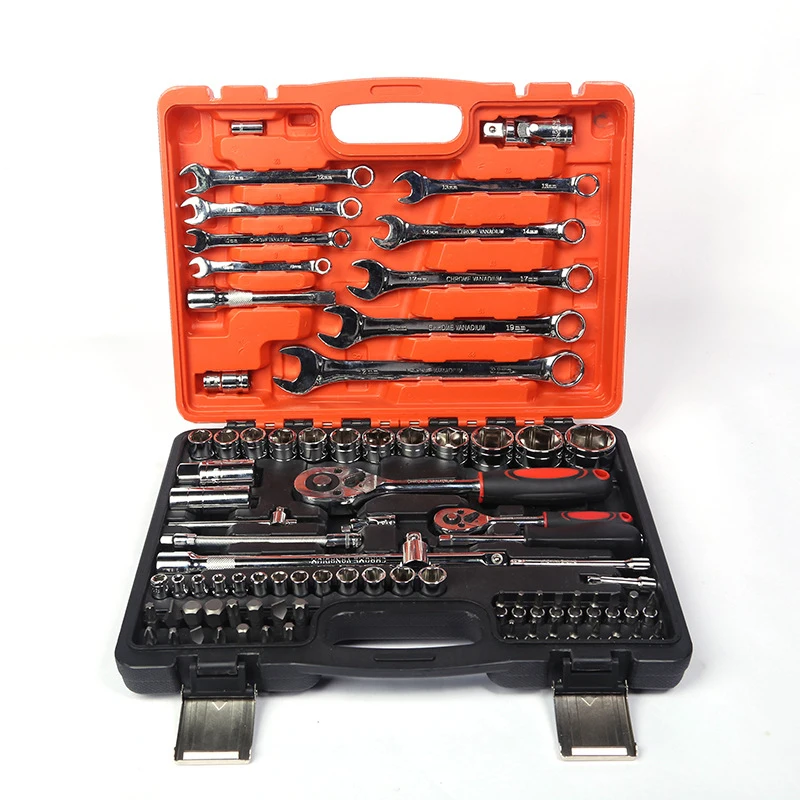 82pcs High quality Spanner Socket Set Car Repair Tool Ratchet Wrench Set Torque Wrench Combination Bit
82pcs High quality Spanner Socket Set Car Repair Tool Ratchet Wrench Set Torque Wrench Combination Bit