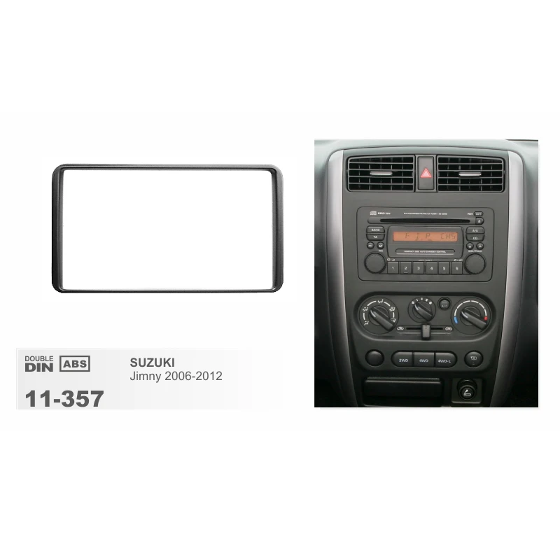 Doble 2 Din Radio Fascia For SUZUKI Jimny 2006-2012 Stereo Audio Panel Mount Installation Dash Trim Frame Kit Adapter 173*98mm
Doble 2 Din Radio Fascia For SUZUKI Jimny 2006-2012 Stereo Audio Panel Mount Installation Dash Trim Frame Kit Adapter 173*98mm