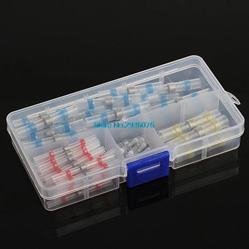 65Pcs/set Waterproof Solder Sleeve Heat Shrink Tube Wire Terminal Connectors 4 Sizes MAR13_0
65Pcs/set Waterproof Solder Sleeve Heat Shrink Tube Wire Terminal Connectors 4 Sizes MAR13_0