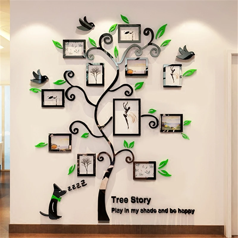 Creative Photo Frames Tree Wall Sticker 3D Kids Room Decoration Living Room TV Sofa Wall Decals art Acrylic Wall Stickers Dog
Creative Photo Frames Tree Wall Sticker 3D Kids Room Decoration Living Room TV Sofa Wall Decals art Acrylic Wall Stickers Dog