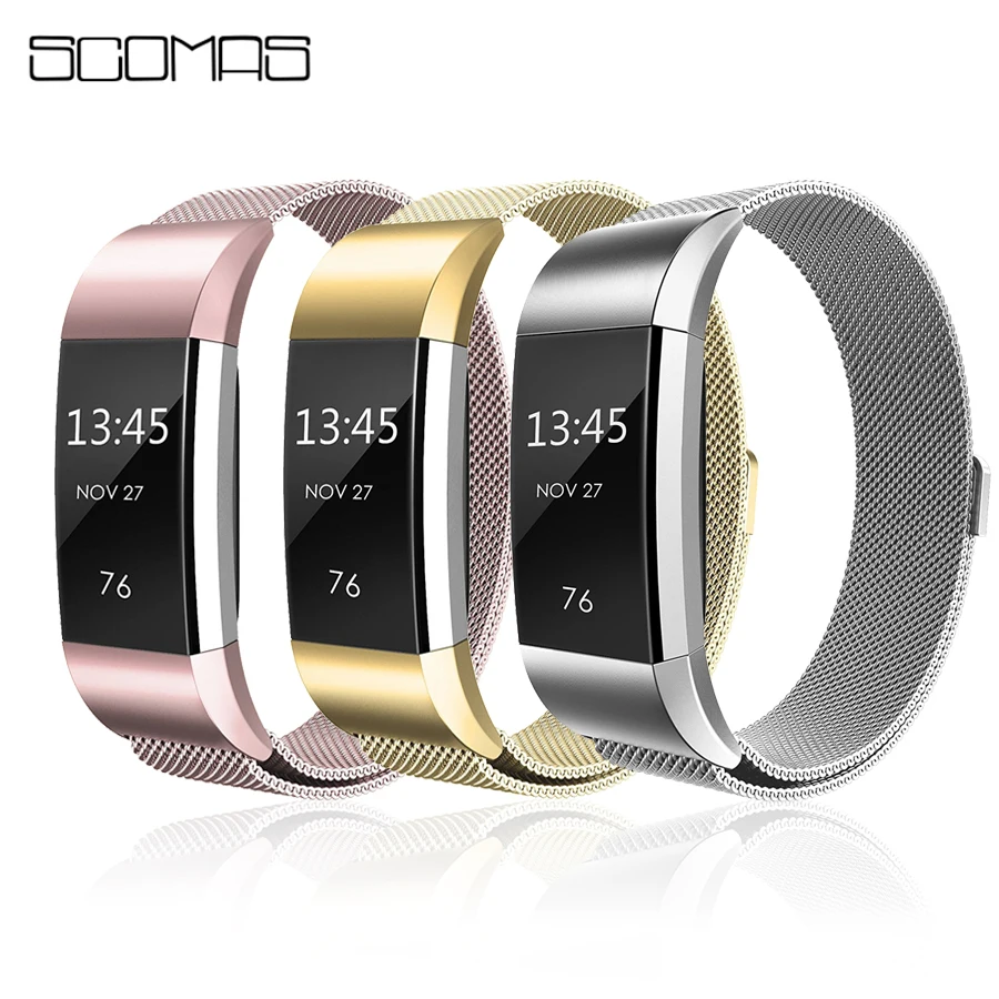 SCOMAS Replacement Strap For Fitbit Charge 2 Band Stainless Steel Milanese Loop With Magnet Lock Wrist Bracelet
SCOMAS Replacement Strap For Fitbit Charge 2 Band Stainless Steel Milanese Loop With Magnet Lock Wrist Bracelet