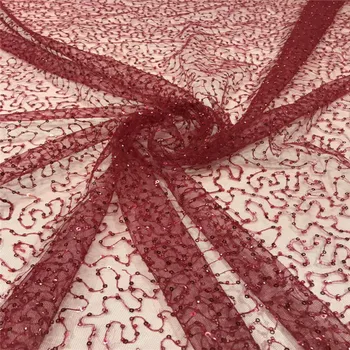 Fancy Pattern white and red Mesh Lace Fabric High Quality sequins lace fabric HJ949-2
Fancy Pattern white and red Mesh Lace Fabric High Quality sequins lace fabric HJ949-2