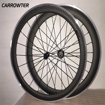 700c 12K Matte Clincher CARROWTER 50+60mm carbon alloy road bike wheels Bicycle wheelset with 23mm width 6 kinds of Hubs
700c 12K Matte Clincher CARROWTER 50+60mm carbon alloy road bike wheels Bicycle wheelset with 23mm width 6 kinds of Hubs