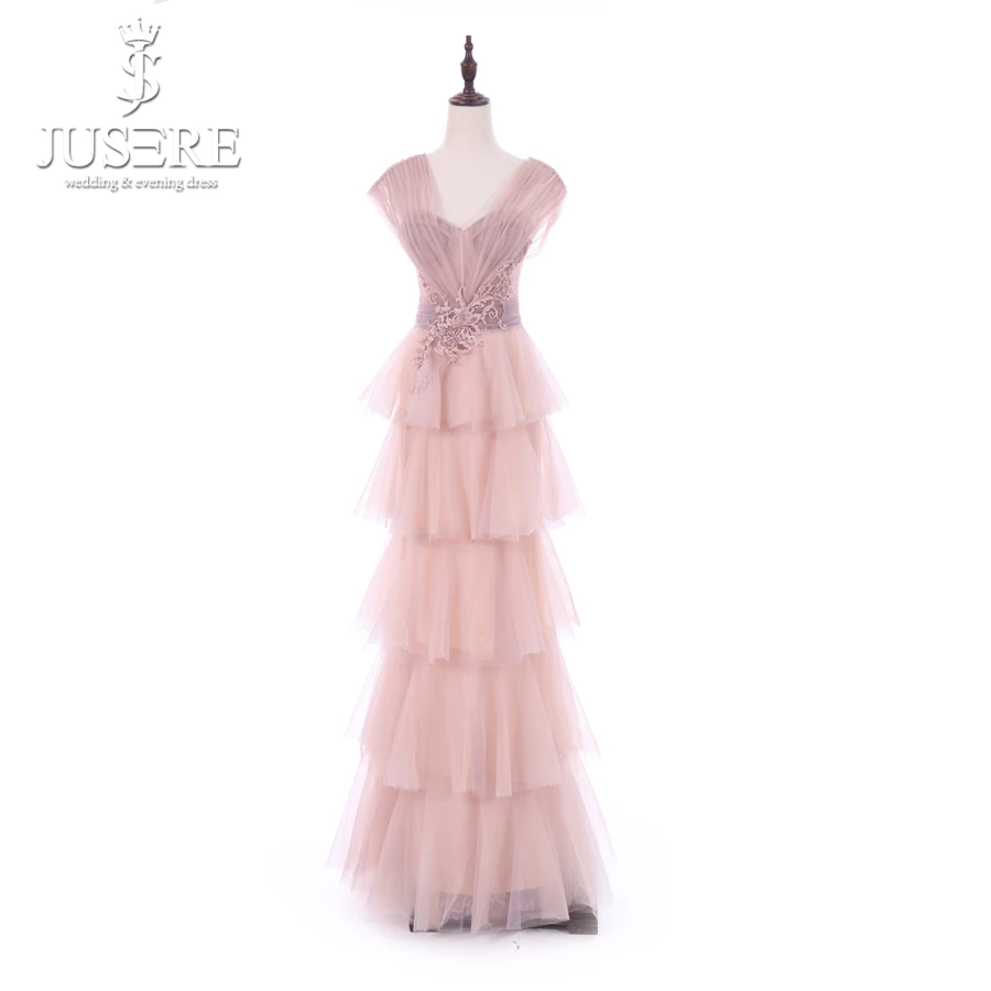 Jusere Elegant V-Neck Sleeveless Long Evening Dress With Lace Applqieus Beading Formal Party Gown
Jusere Elegant V-Neck Sleeveless Long Evening Dress With Lace Applqieus Beading Formal Party Gown