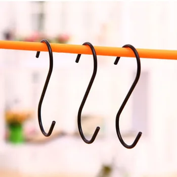 3 pcs/Lot Black S Shaped Hooks Durable Hanger Holder Stainless Steel Hanging Sling Clasp Home Stroage Racks
3 pcs/Lot Black S Shaped Hooks Durable Hanger Holder Stainless Steel Hanging Sling Clasp Home Stroage Racks